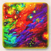 Nebula in unserem Universum Gemälde. Jetzt kaufen Getränkeuntersetzer (Vorderseite)