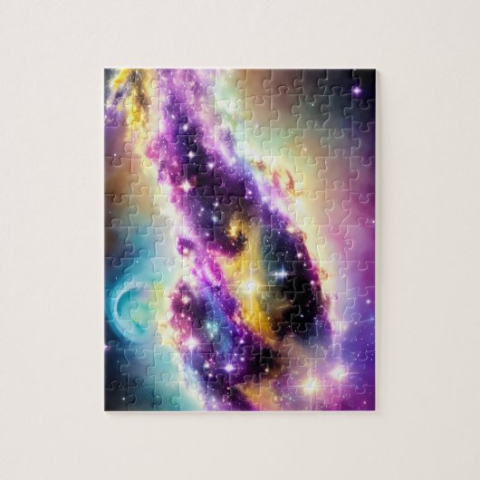 Nebula junior rosa und lila Wundergalaxien Puzzle (Vertikal)