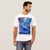 Nebula-Landschaft der kosmischen Wale T-Shirt (Vorne ganz)