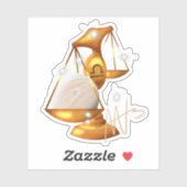 Nebula Libra Venus Zodiac Aufkleber (Blatt)