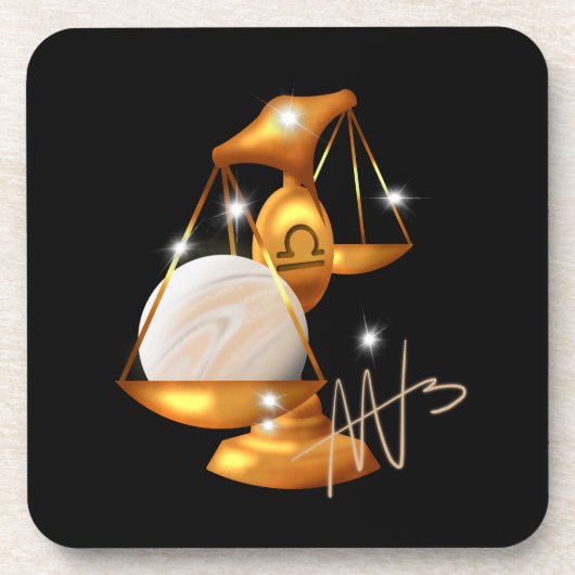Nebula Libra Venus Zodiac Getränkeuntersetzer (Vorderseite)