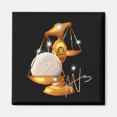 Nebula Libra Venus Zodiac Magnet (Vorne)