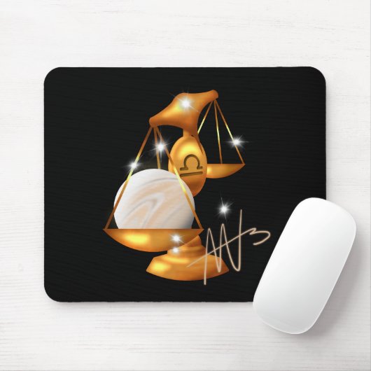 Nebula Libra Venus Zodiac Mousepad (Mit Mouse)