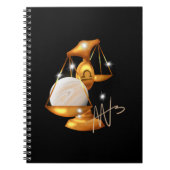 Nebula Libra Venus Zodiac Notizblock (Vorderseite)