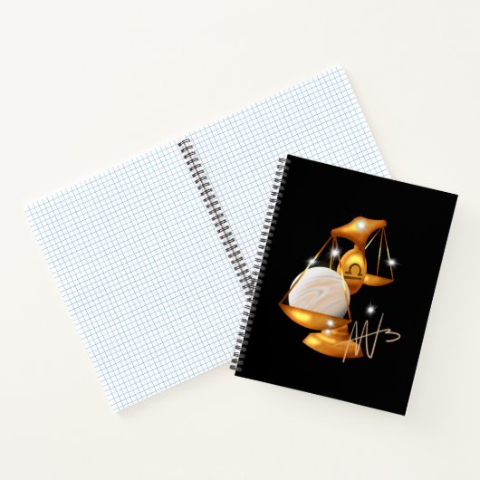 Nebula Libra Venus Zodiac Spiral Notizblock (Innenseite)