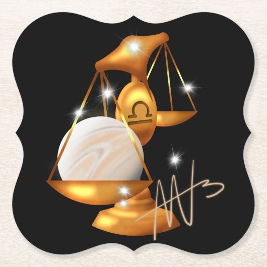 Nebula Libra Venus Zodiac Untersetzer (Vorderseite)