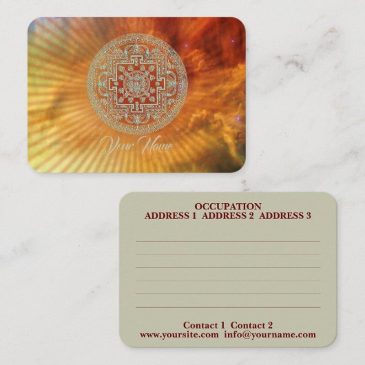 Nebula Mandala - Visitenkarte (Vorne/Hinten)