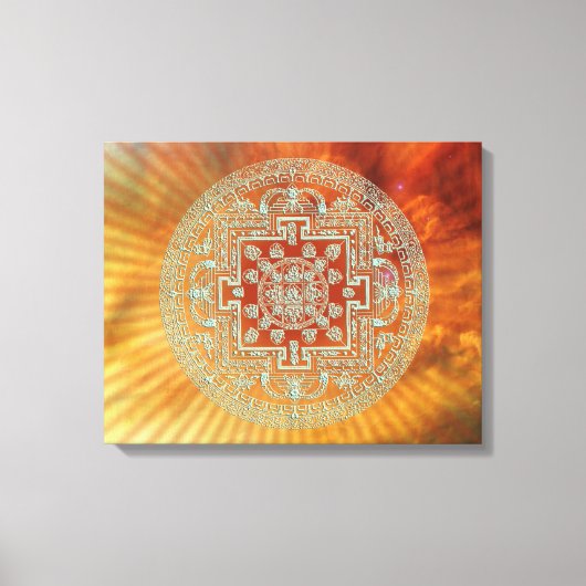 Nebula Mandala - Wrapped Canvas Leinwanddruck (Vorderseite)