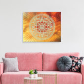 Nebula Mandala - Wrapped Canvas Leinwanddruck (Insitu (Wohnzimmer))
