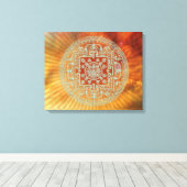 Nebula Mandala - Wrapped Canvas Leinwanddruck (Insitu (Holzboden))
