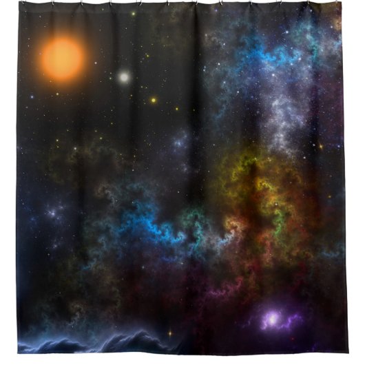 Nebula Menagerie Duschvorhang (Vorderseite)