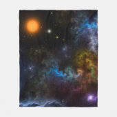 Nebula Menagerie Fleecedecke (Vorderseite)