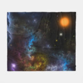 Nebula Menagerie Fleecedecke (Vorderseite (Horizontal))