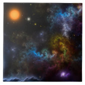 Nebula Menagerie Fliese (Vorderseite)