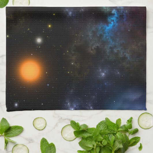 Nebula Menagerie Geschirrtuch (Gefaltet)