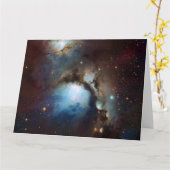 Nebula Messier 78 Weltraumastronomie Karte (Gelbe Blume)
