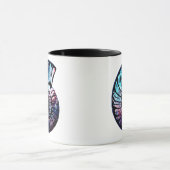 Nebula mit Sternen in einer Nautilus-Muschel Tasse (Zentrum)