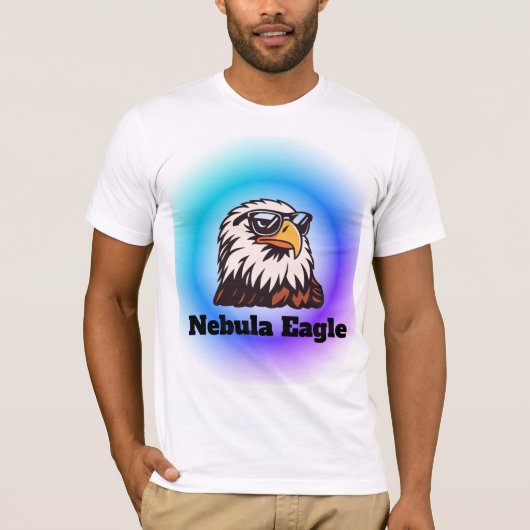 Nebula Neon Eagle T-Shirt (Vorderseite)