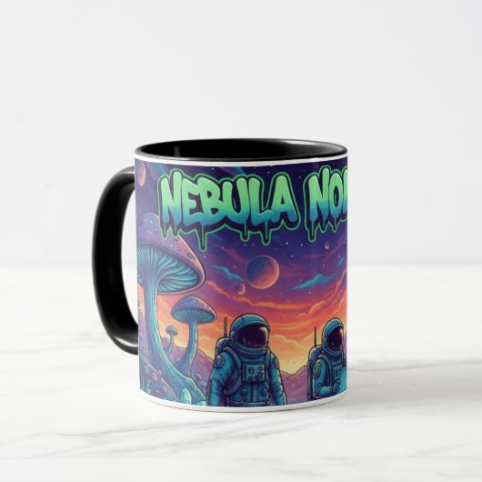 Nebula Nomads Space Astronaut Sci-Fi Combo Coffee  Tasse (Vorderseite Links)