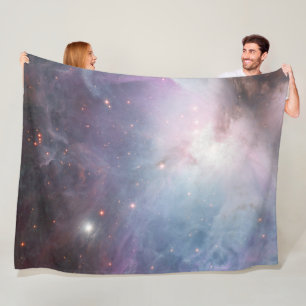 Nebula Orion Astronomie Blau Rosa violette Sterne Fleecedecke