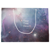 Nebula Orion Astronomie rosa violette Sterne Große Geschenktüte (Rückseite)
