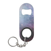 Nebula Orion Astronomie rosa violette Sterne Mini Flaschenöffner (Vorderseite)