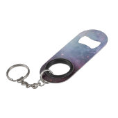 Nebula Orion Astronomie rosa violette Sterne Mini Flaschenöffner (Vorderseite Schrägansicht)