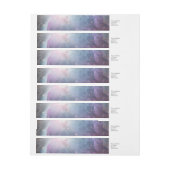 Nebula Orion Astronomie rosa violette Sterne Rundum-Adressaufkleber (Bogen)