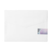 Nebula Orion Astronomie rosa violette Sterne Rundum-Adressaufkleber (Rückseite)