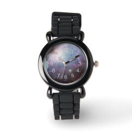 Nebula Orion Astronomisch blau-braune beige Sterne Armbanduhr