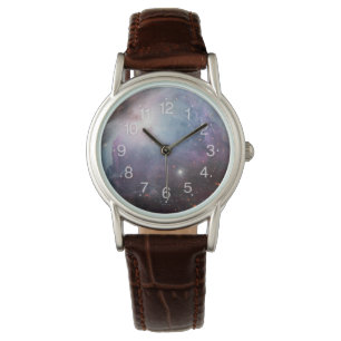 Nebula Orion Astronomisch blau-braune beige Sterne Armbanduhr