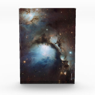 Nebula Orion Astronomisch blau-braune beige Sterne Fotoblock
