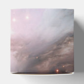 Nebula Orion Astronomisch blau-braune beige Sterne Geschenkschachtel (Oben)