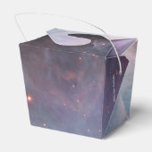 Nebula Orion Astronomisch blau-braune beige Sterne Geschenkschachtel (Rückseite)