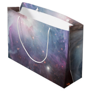 Nebula Orion Astronomisch blau-braune beige Sterne Große Geschenktüte