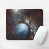 Nebula Orion Astronomisch blau-braune beige Sterne Mousepad (Mit Mouse)