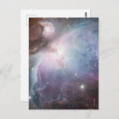 Nebula Orion Astronomisch blau-braune beige Sterne Postkarte (Vorne/Hinten)