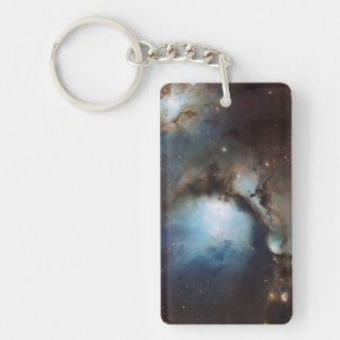 Nebula Orion Astronomisch blau-braune beige Sterne Schlüsselanhänger