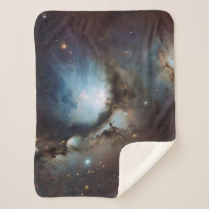 Nebula Orion Astronomisch blau-braune beige Sterne Sherpadecke
