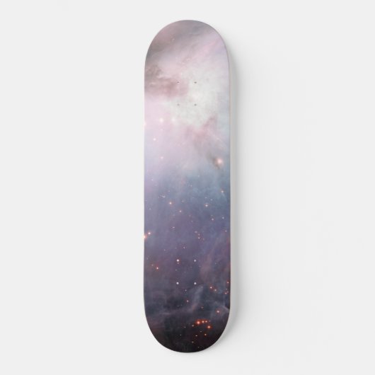 Nebula Orion Astronomisch blau-braune beige Sterne Skateboard (Vorderseite)