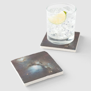 Nebula Orion Astronomisch blau-braune beige Sterne Steinuntersetzer