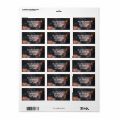 Nebula Outer Space Astronomie Labels Adressaufkleber (Vorne)