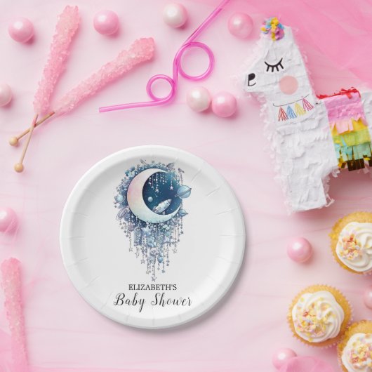 Nebula Outerspace Stars Babydusche Pappteller (Party)