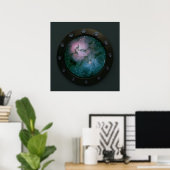 Nebula Porthole Poster (Heimbüro)