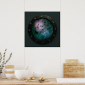 Nebula Porthole Poster (Küche)