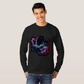 Nebula Pulse - Sci-Fi Heartbeat Kunst T-Shirt (Vorne ganz)