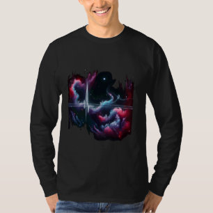Nebula Pulse - Sci-Fi-Herzschlag Vektor Kunst T-Shirt