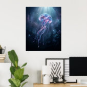 Nebula Qualle Kosmischer Ozean Poster (Heimbüro)