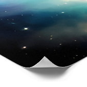 Nebula Roaring Lila bei kosmischem galaktischem Er Poster (Ecke)