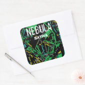 NEBULA SATIVA QUADRATISCHER AUFKLEBER (Umschlag)